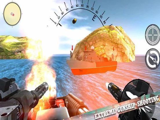Изображение игры: NAVY GUNNER BATTLESHIP WAR