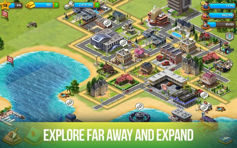 Изображение игры: Paradise City Island Sim Town