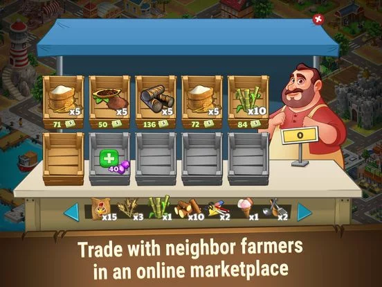 Изображение игры: Farm Dream: Building Game Sim