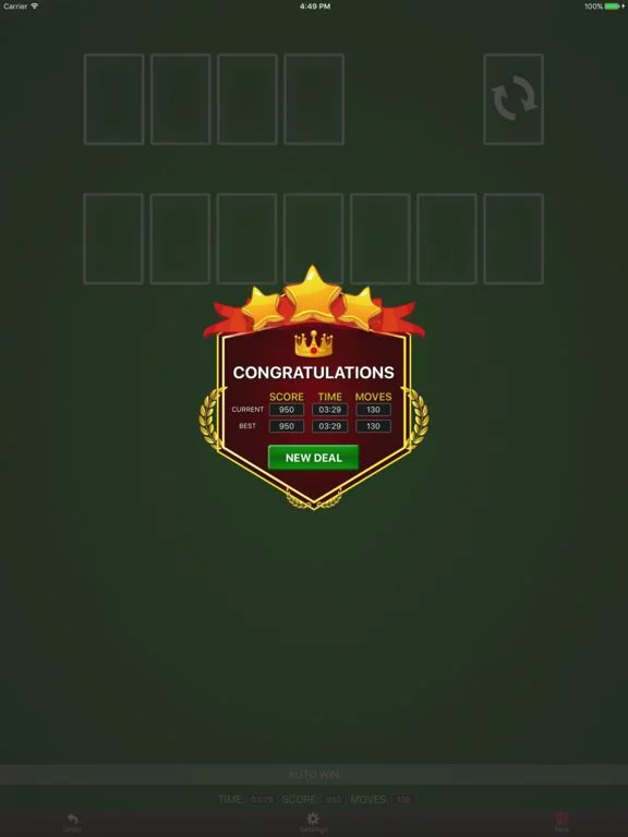 Изображение игры: Solitaire Classic Patience