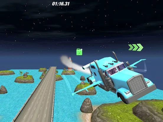Изображение игры: Traffic Driving In Sky: Real Truck Flying Simulation Game 3D