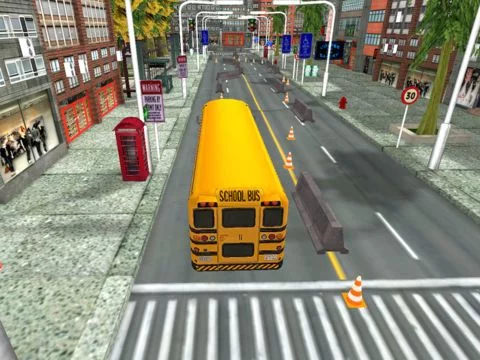 Изображение игры: School Bus City Simulator