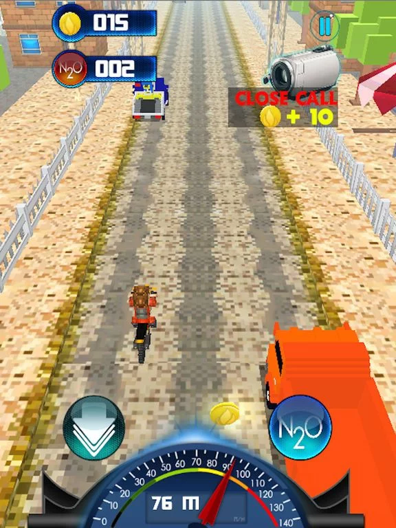 Изображение игры: Craft Bike Blocky City Driving: Real Moto Traffic Racing Game Adventure 3D