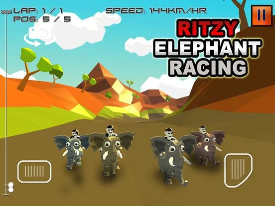 Изображение игры: Ritzy Elephant Racing