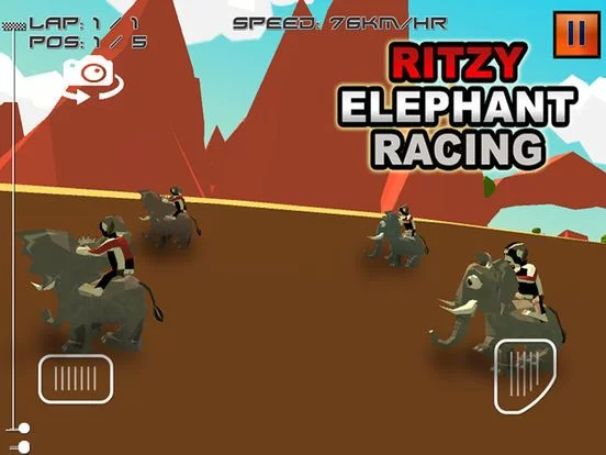 Изображение игры: Ritzy Elephant Racing