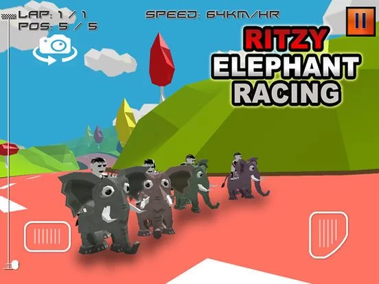 Изображение игры: Ritzy Elephant Racing
