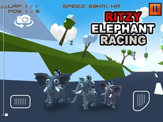 Изображение игры: Ritzy Elephant Racing