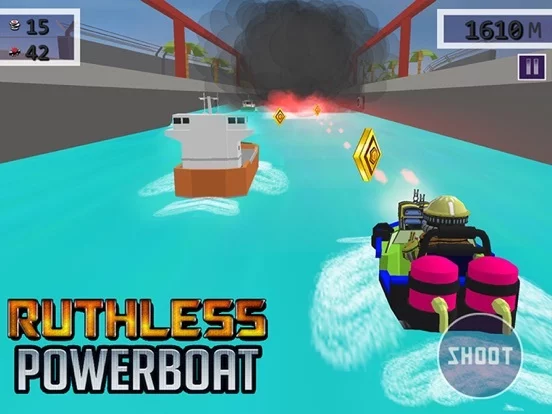 Изображение игры: Ruthless Power Boat - 3D Shooting & Racing Game