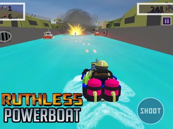 Изображение игры: Ruthless Power Boat - 3D Shooting & Racing Game