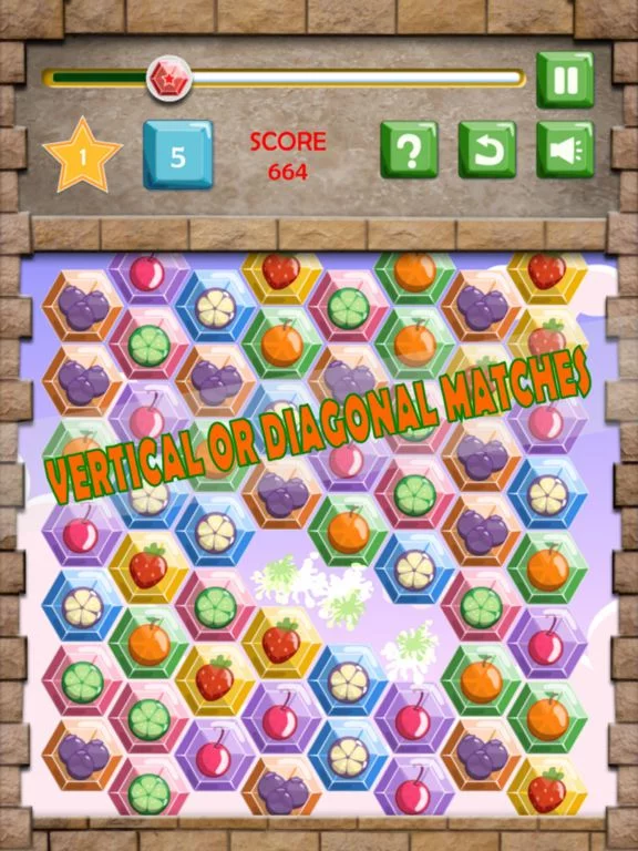 Изображение игры: Fruit Match 3 - Jewel Crush