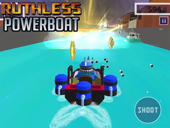 Изображение игры: Ruthless Power Boat - Top Gun Shooting Game