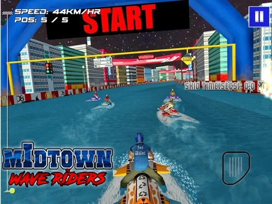 Изображение игры: MidTown Wave Riders - Free 3D Jet Ski Racing Game