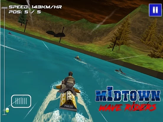 Изображение игры: MidTown Wave Riders - Free 3D Jet Ski Racing Game