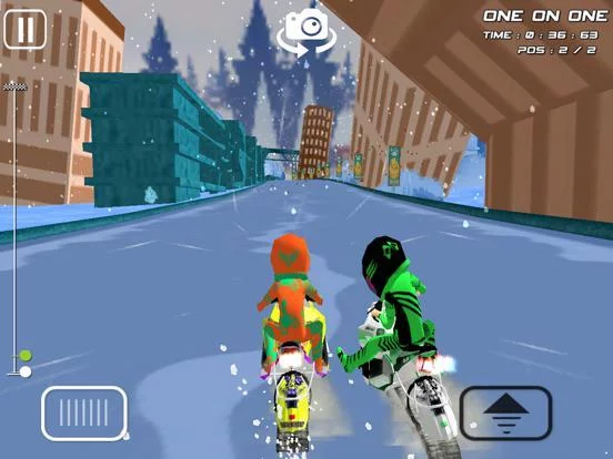 Изображение игры: SnowMobile Icy Racing - SnowMobile Racing For Kids