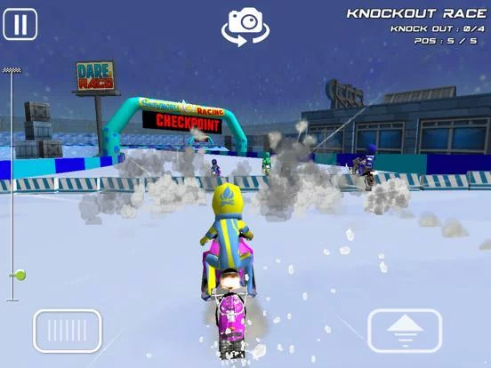 Изображение игры: SnowMobile Icy Racing - SnowMobile Racing For Kids