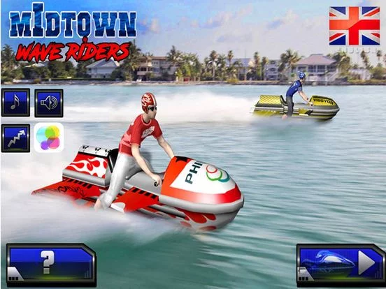 Изображение игры: MidTown Wave Riders - Free 3D Jet Ski Racing Game