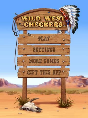 Изображение игры: Wild West Checkers free