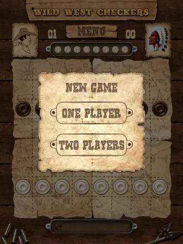 Изображение игры: Wild West Checkers free