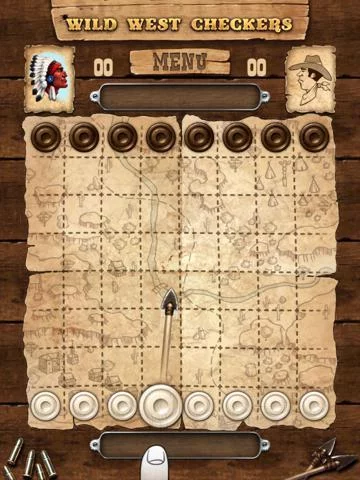 Изображение игры: Wild West Checkers free
