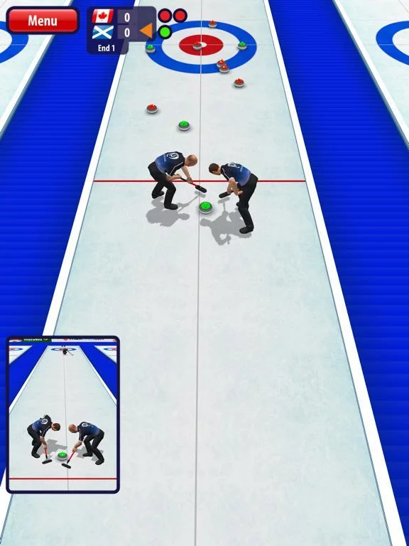 Изображение игры: Curling3D HD