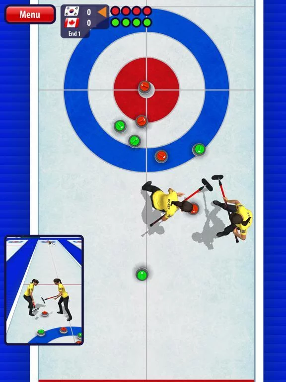Изображение игры: Curling3D lite