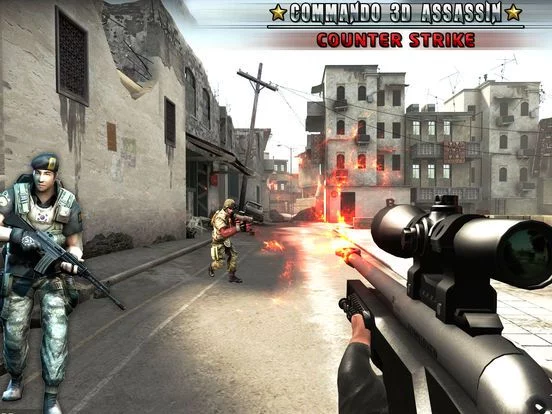 Изображение игры: Commando 3D Assassin Special Ops Sniper Strike Pro