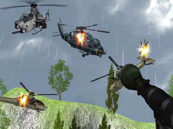 Изображение игры: Gunship Air Helicopter Battle: Gunner Strike