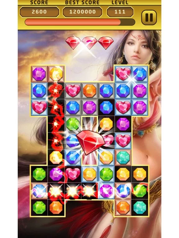 Изображение игры: Jewel Crush Match 3 Jewels