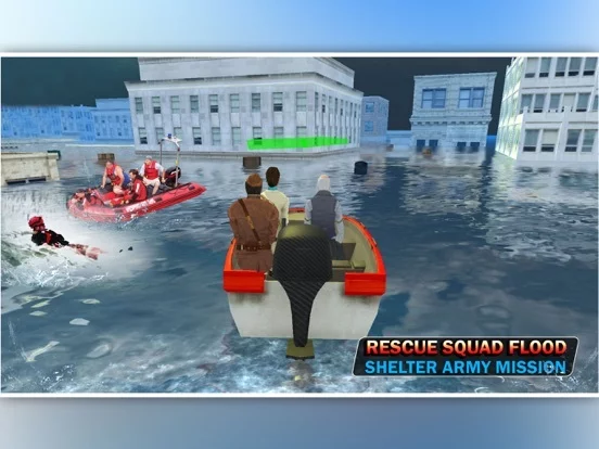 Изображение игры: Mobile Rescue Squad: Flood Shelter Army Mission