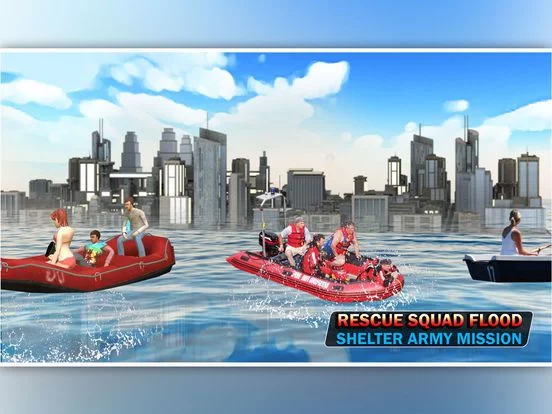 Изображение игры: Mobile Rescue Squad: Flood Shelter Army Mission