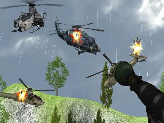 Изображение игры: Gunship Air Helicopter Battle: Gunner Strike