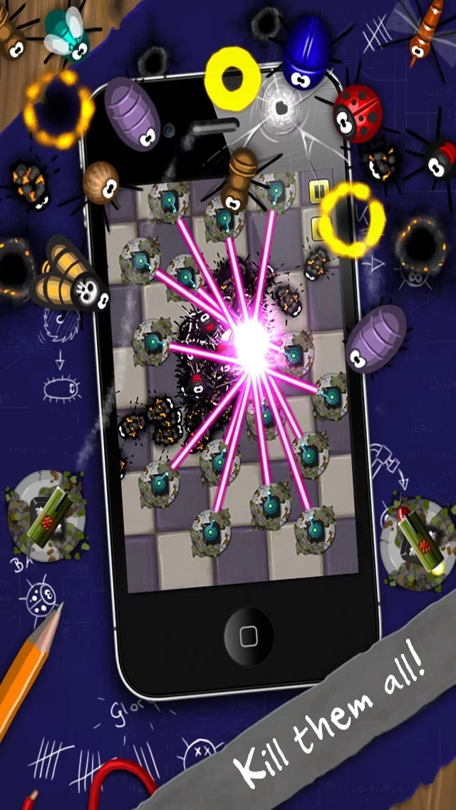 Изображение игры: Pocket Bugs & Photo Destroyer: Destroy insects and relief stress!