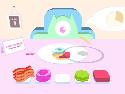 Изображение игры: Monster Want Burger