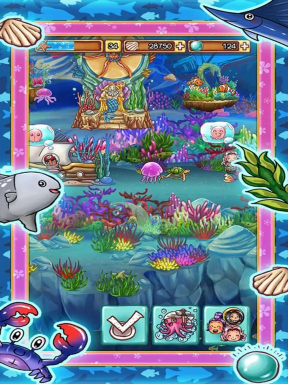 Изображение игры: Aquarium Island: Build kingdoms of ocean life