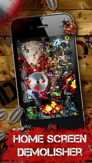 Изображение игры: iDestroy Reloaded: Avoid pest invasion, Epic bug shooter game with crazy war weapons