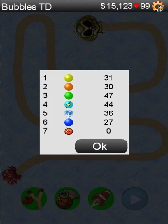 Изображение игры: Bubbles TD