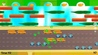 Изображение игры: Frogger Jr