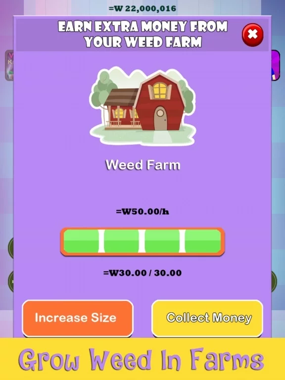 Изображение игры: Weed Cookie Clicker - Run A Ganja Bakery Firm & Hemp Shop With High Profits