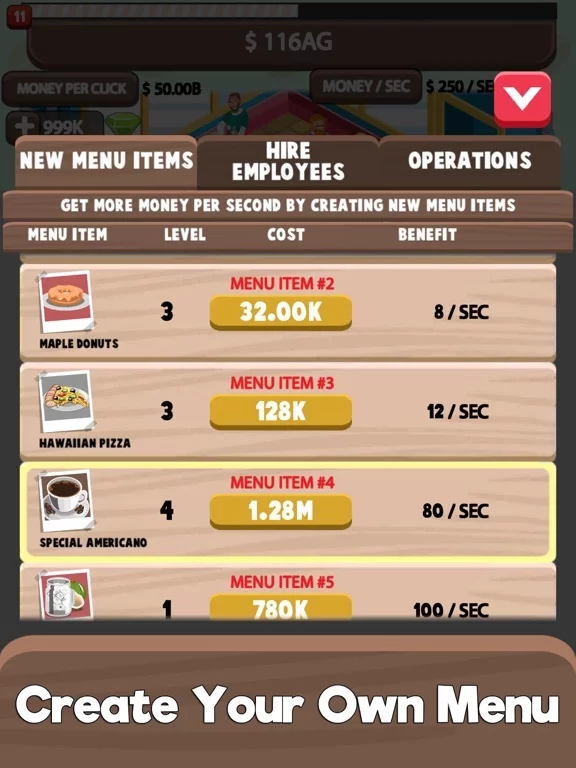Изображение игры: Idle Cafe Tycoon - Tap Story