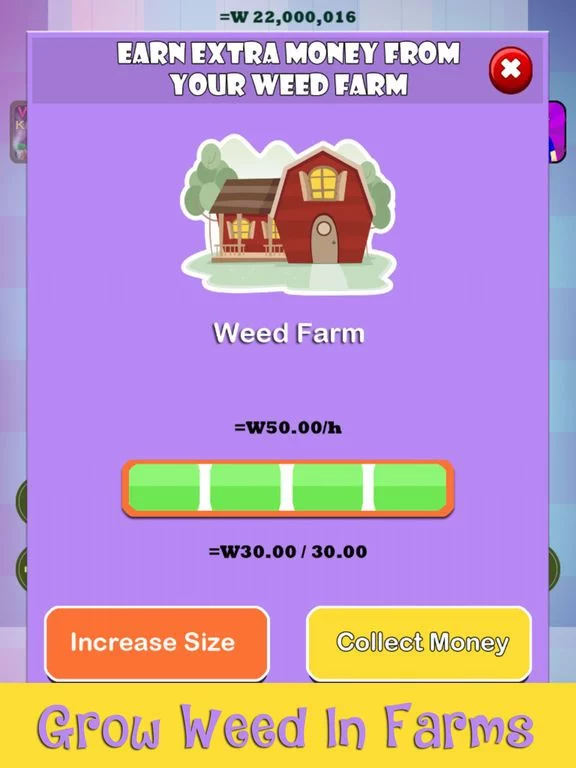 Изображение игры: Weed Cookie Clicker - Run A Ganja Bakery Firm & Hemp Shop With High Profits