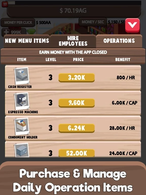 Изображение игры: Idle Cafe Tycoon - Tap Story