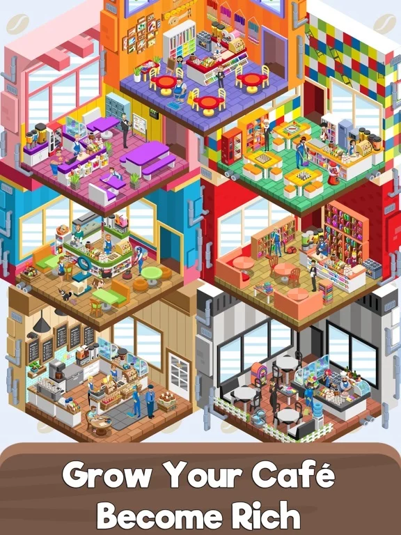 Изображение игры: Idle Cafe Tycoon - Tap Story