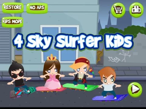 Изображение игры: 4 Sky Surfer Kids
