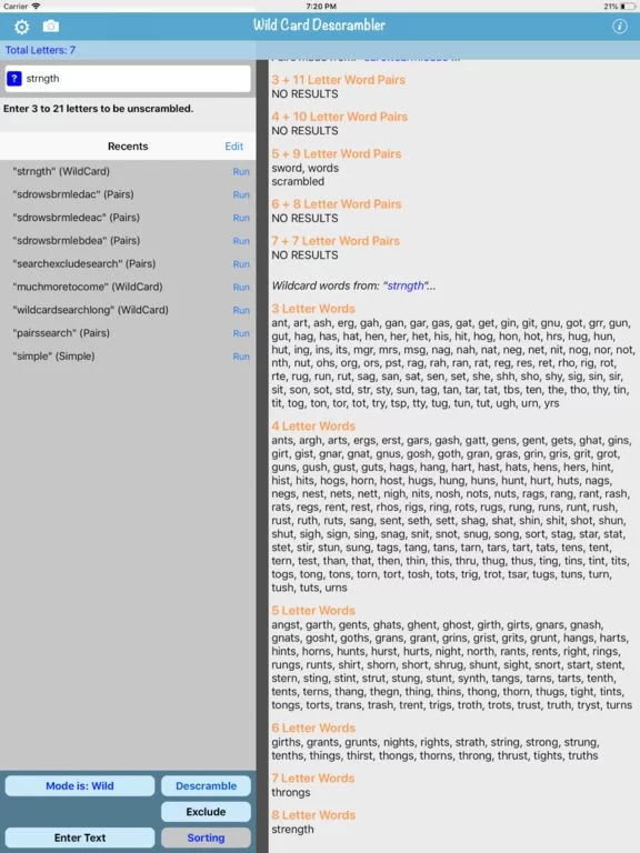 Изображение игры: Word Descrambler