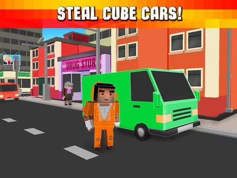 Изображение игры: Cube Race: Cops vs Robbers 3D