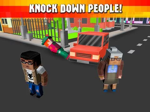 Изображение игры: Cube Race: Cops vs Robbers 3D