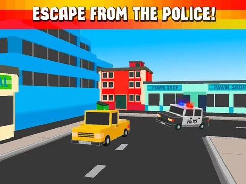 Изображение игры: Cube Race: Cops vs Robbers 3D