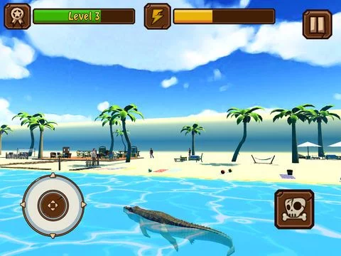Изображение игры: Crocodile Attack 3D Pro