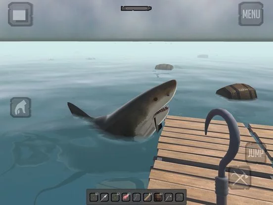 Изображение игры: RAFT ISLAND SHARK SURVIVAL