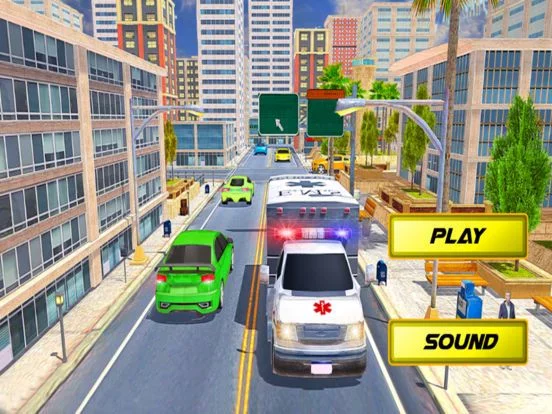 Изображение игры: Ambulance Parking Simulator 3D